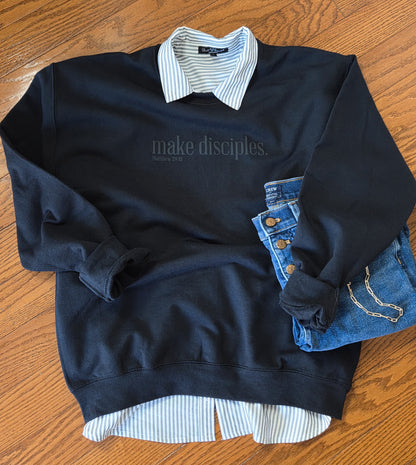 Make Disciples | Sweatshirt - Black on Black