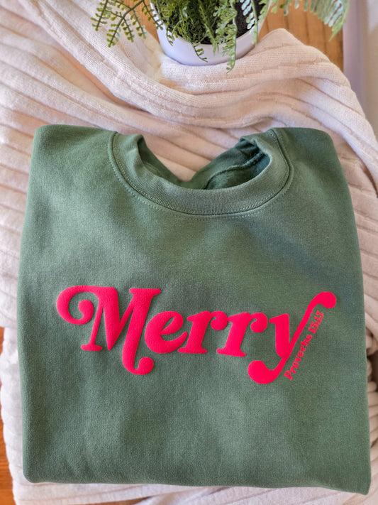 Merry | Sweatshirt - Olive