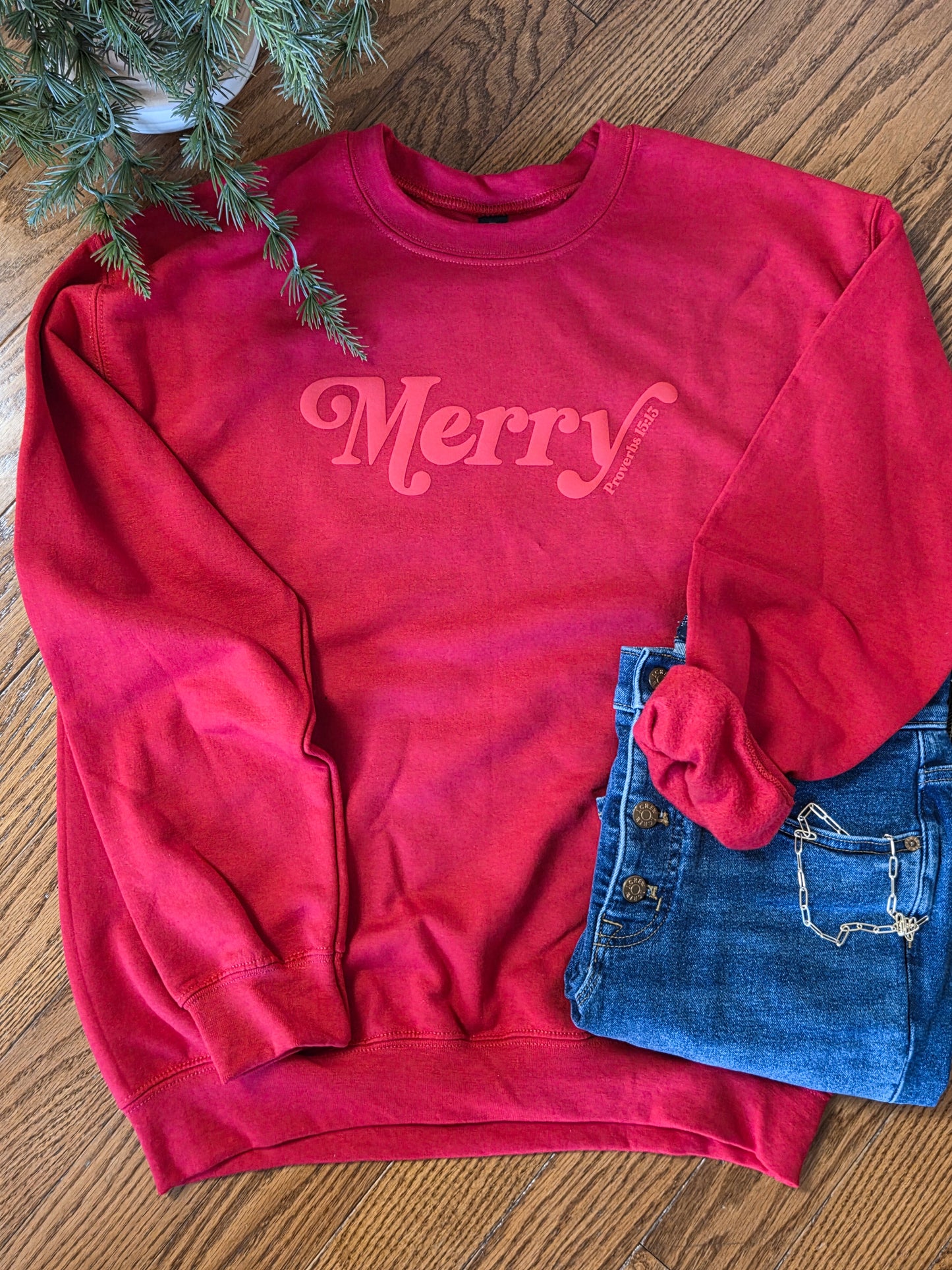 Merry | Sweatshirt - Red
